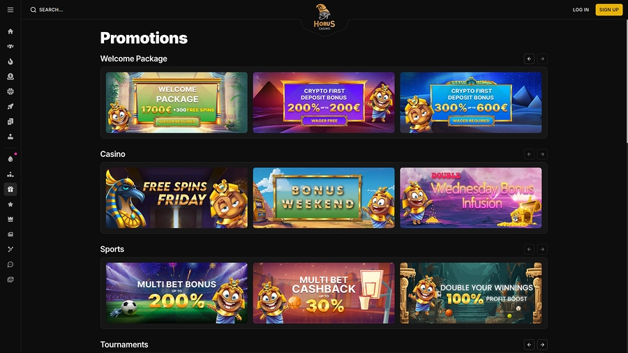 Horus Casino: Ihr attraktiver No Deposit Bonus